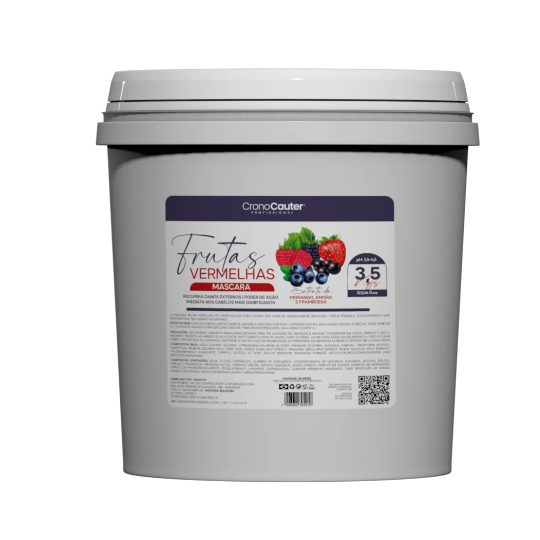 Máscara Lavatório Frutas Vermelhas 3,5kg - Eaê! Cosméticos