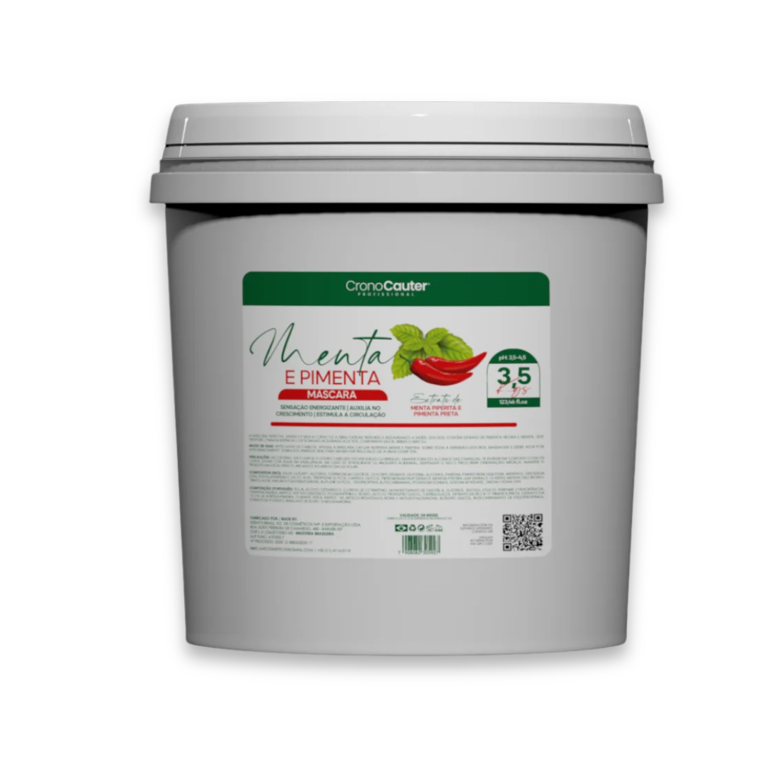 Máscara Lavatório Pimenta e Menta 3,5kg - Eaê Cosméticos