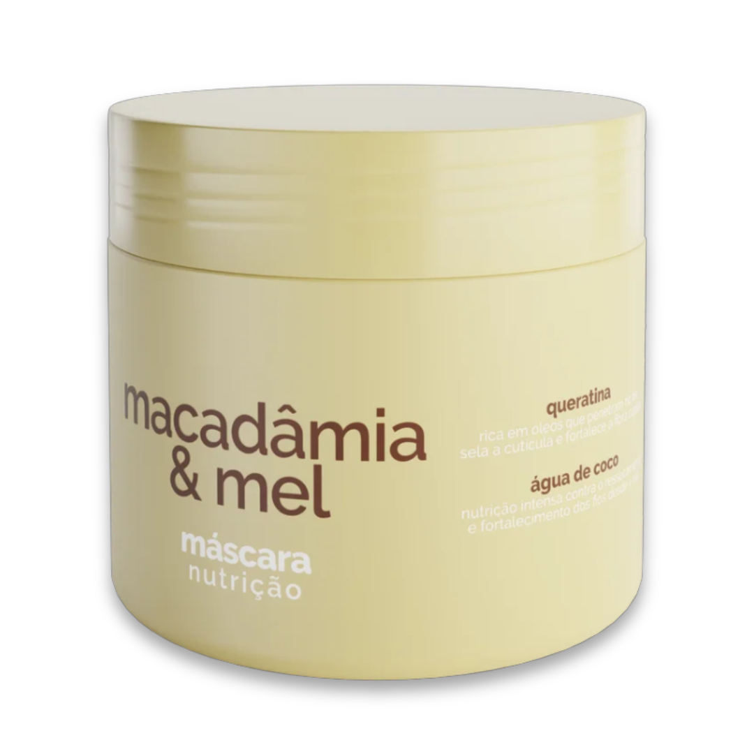 Máscara Nutritiva Macadâmia & Mel 500g – Eaê Brazil