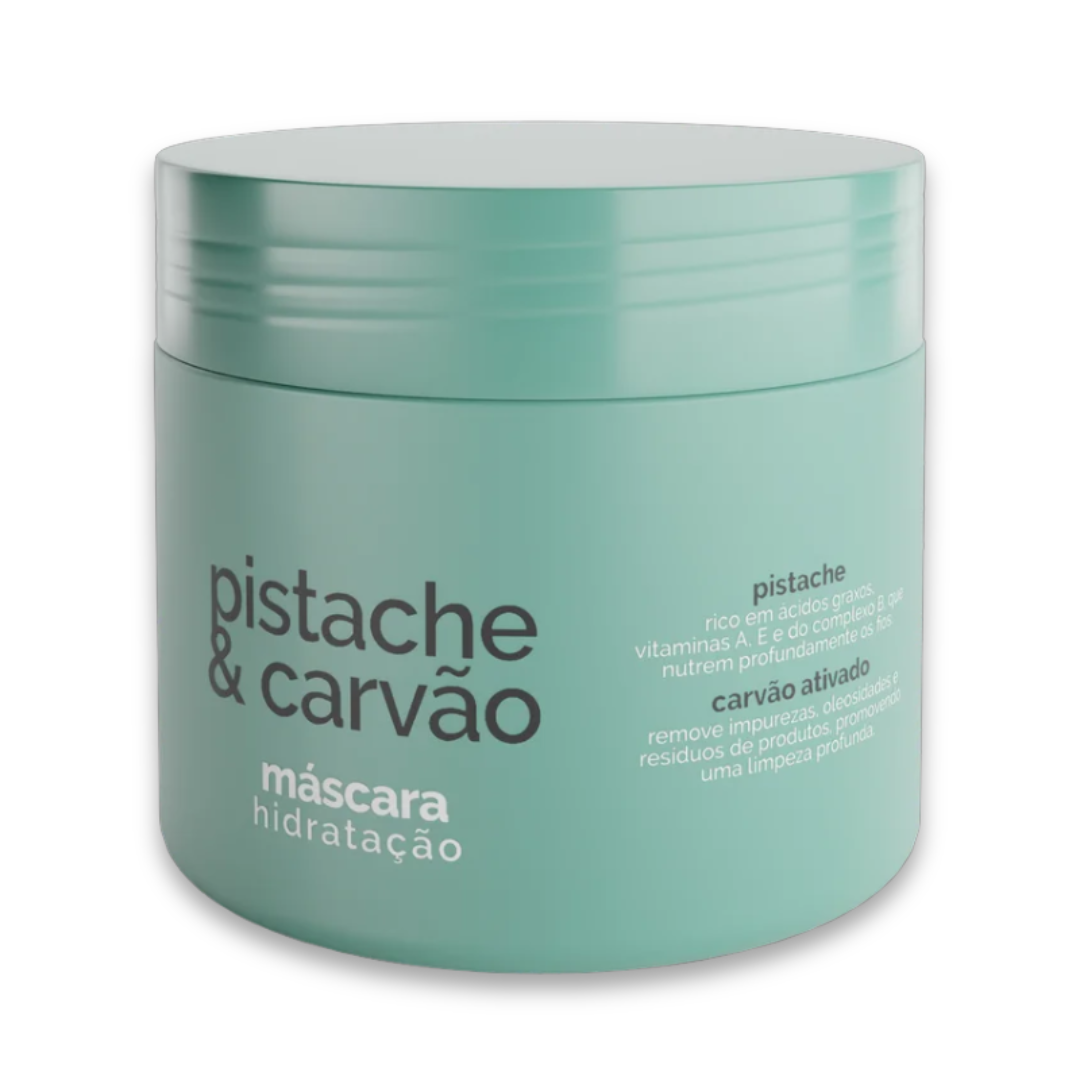 Máscara Hidratante Pistache & Carvão 300ml – Eaê Brazil