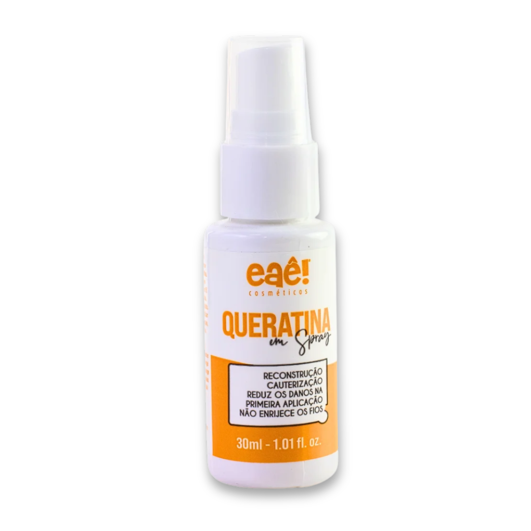 Reconstrutor de Fios Queratina em Spray 30ml – Eaê! Cosméticos