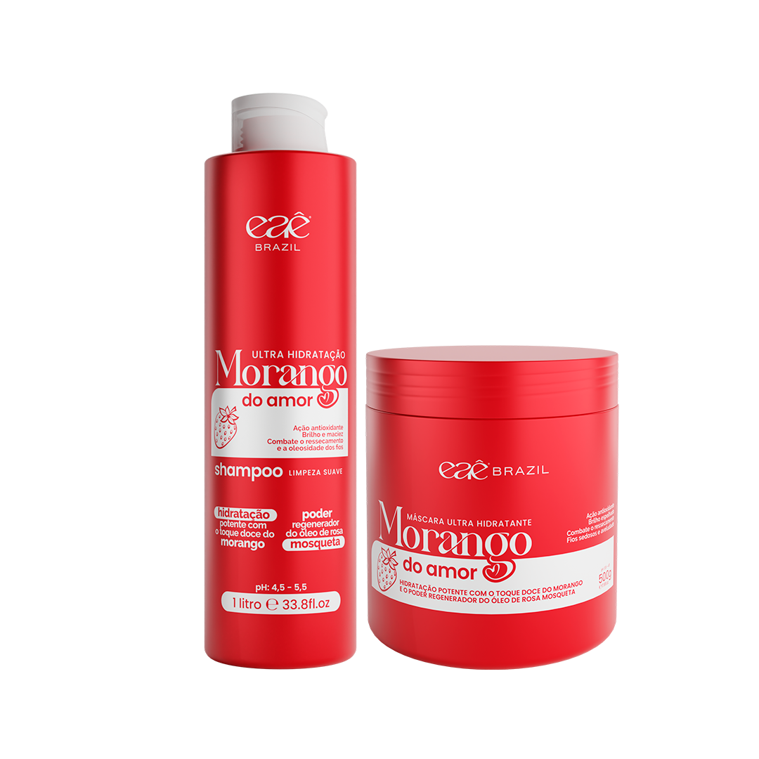 Kit Morango do Amor (2 passos) Ultra Hidratação - Eaê Brazil – Eaê