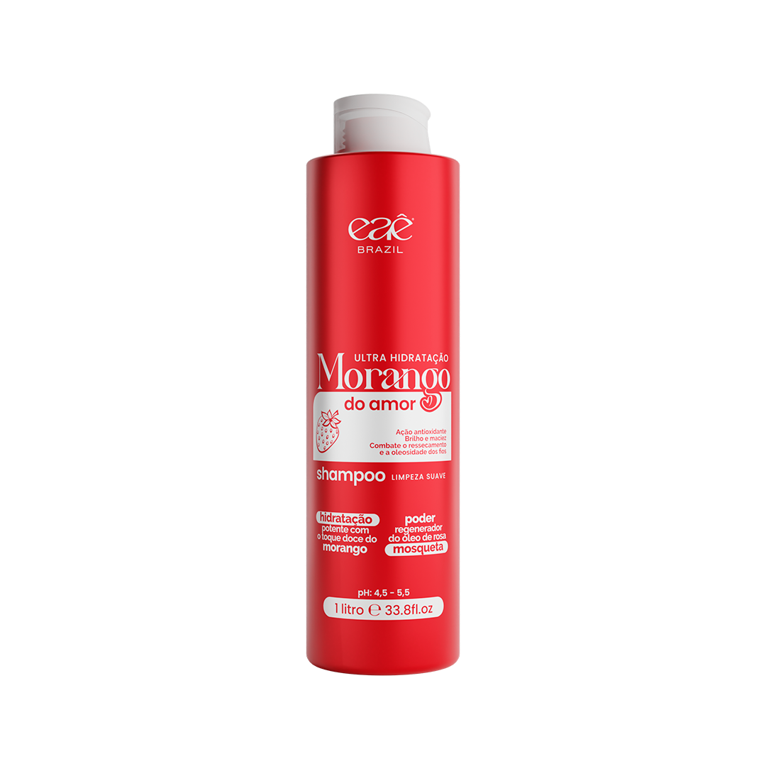 Shampoo Ultra Hidratante Morango do Amor 1000ml - Eaê Brazil