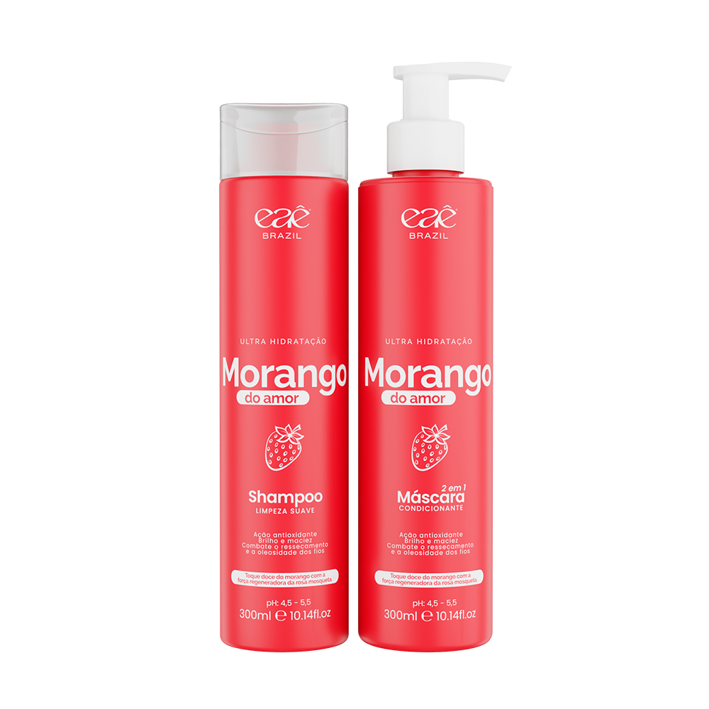 Kit Morango do Amor Ultra Hidratante 300ml