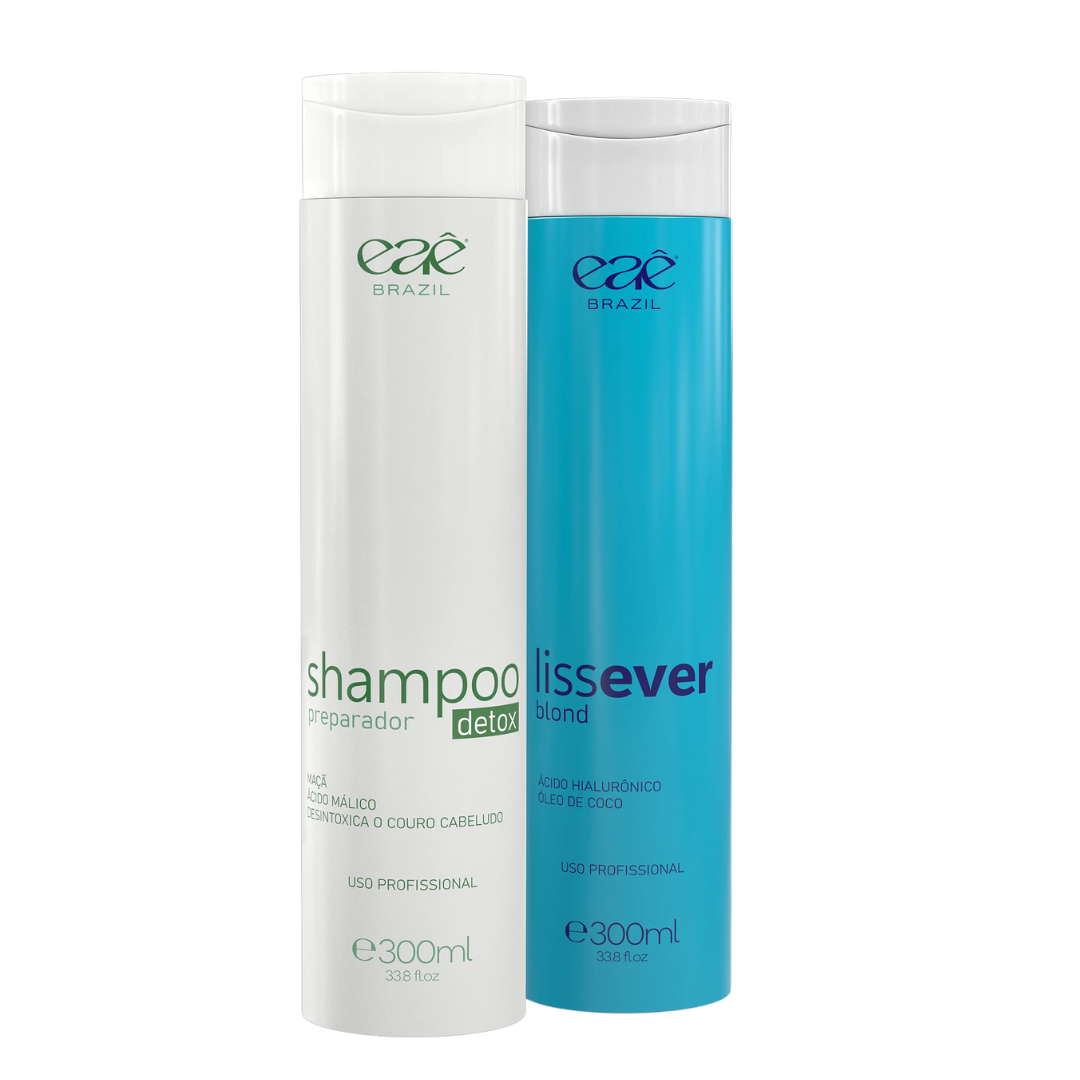Kit Lissever Blond Escova Progressiva Sem Formol 2x300ml - Eaê Brazil