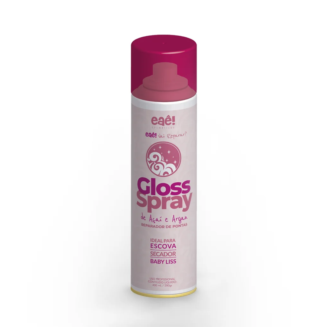 Gloss Spray de Açaí e Argan 400ml - Eaê Cosméticos