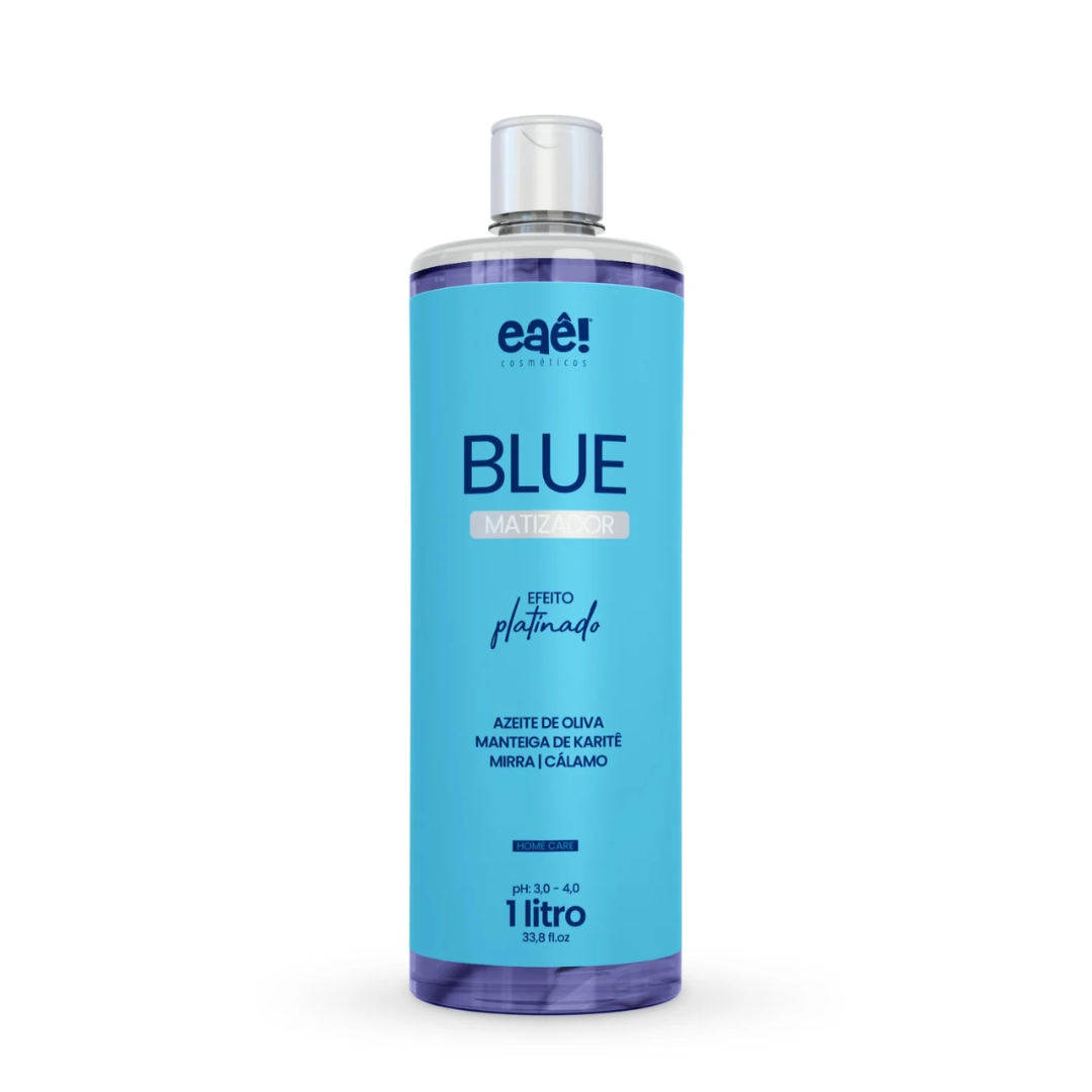 Blue Matizador Efeito Platinado 1000ml - Eaê! Brazil