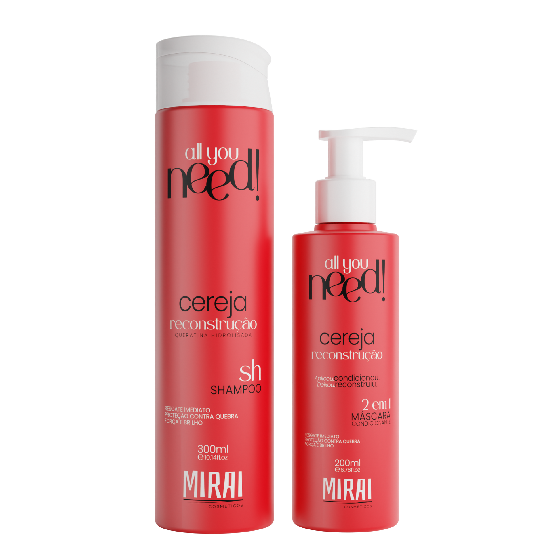 Kit Cereja Reconstrução All You Need! - Mirai Cosméticos