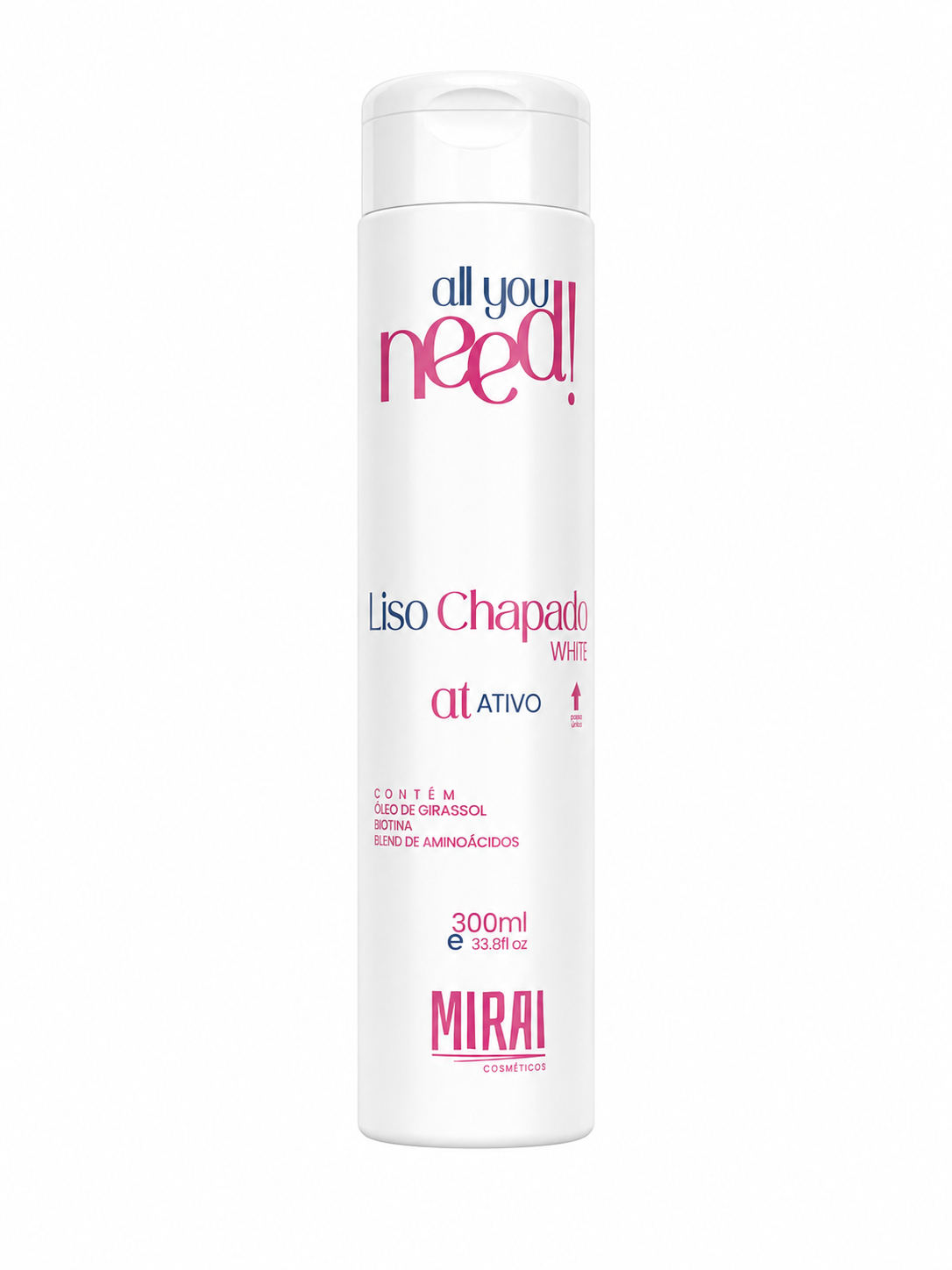Ativo Liso Chapado White 300ml - Mirai Cosméticos