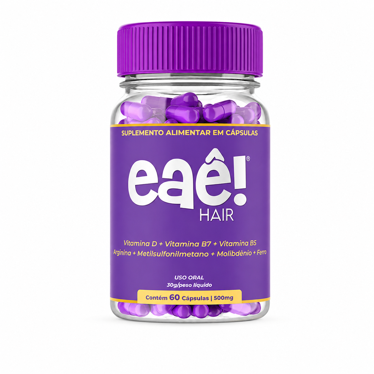 Eaê Hair – Suplemento Alimentar em Cápsulas 60 Cápsulas