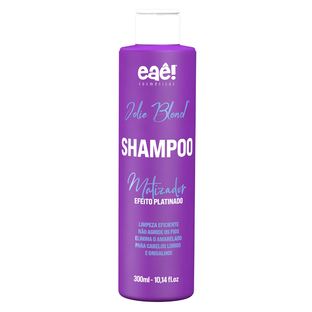 Shampoo Platinada Efeito 3D Brilhoso 300ml Eaê Cosméticos