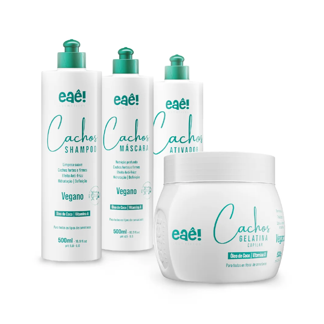 Kit Cachos Eaê! Cosméticos