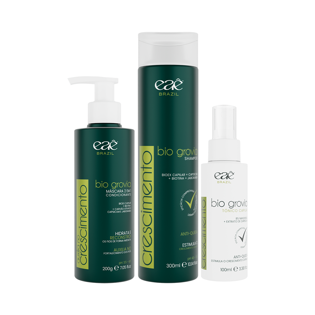 Kit Bio Grovia Eaê Brazil – Grau 2 | Crescimento Capilar