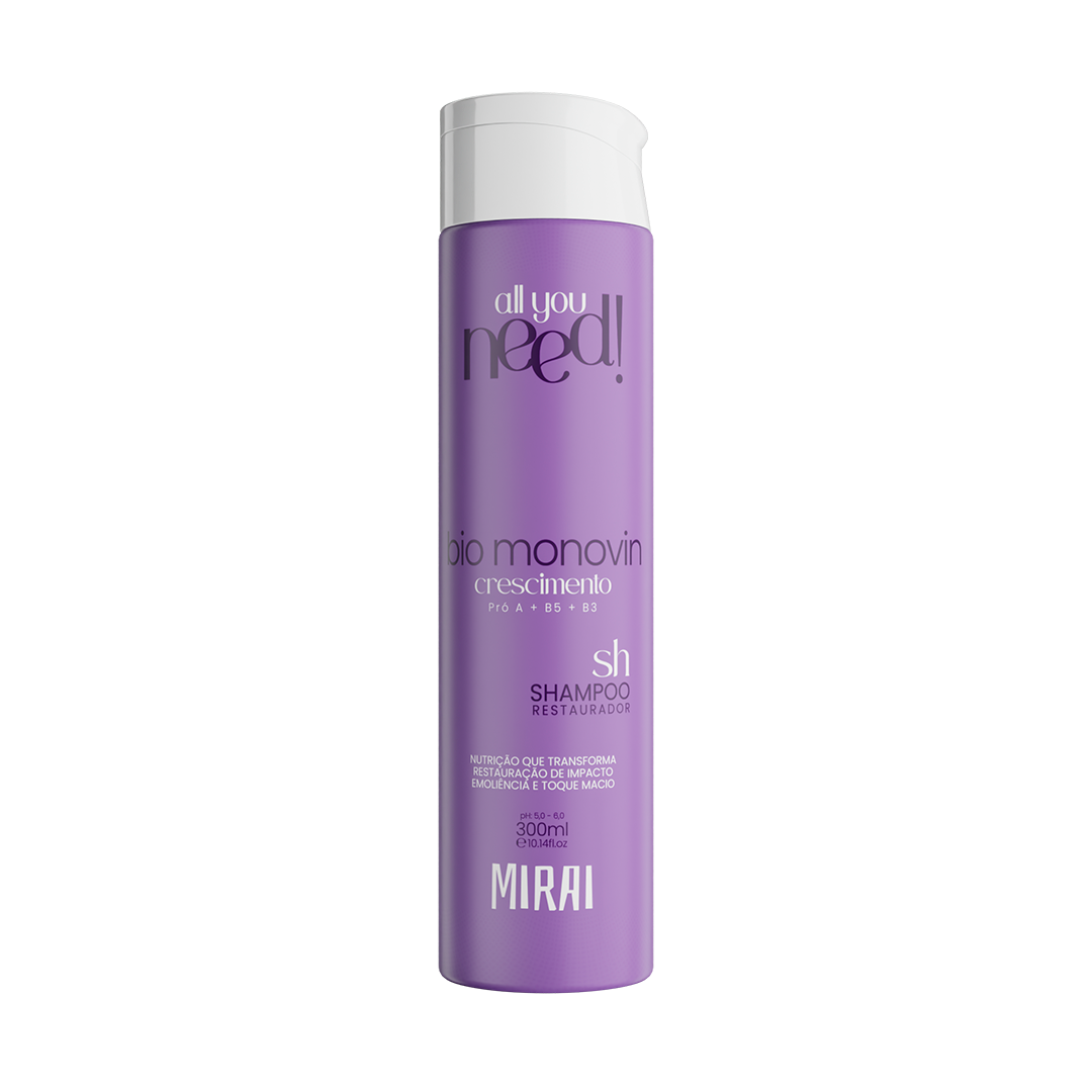 Shampoo Restaurador Bio Monovin 300 ml – Mirai Cosméticos