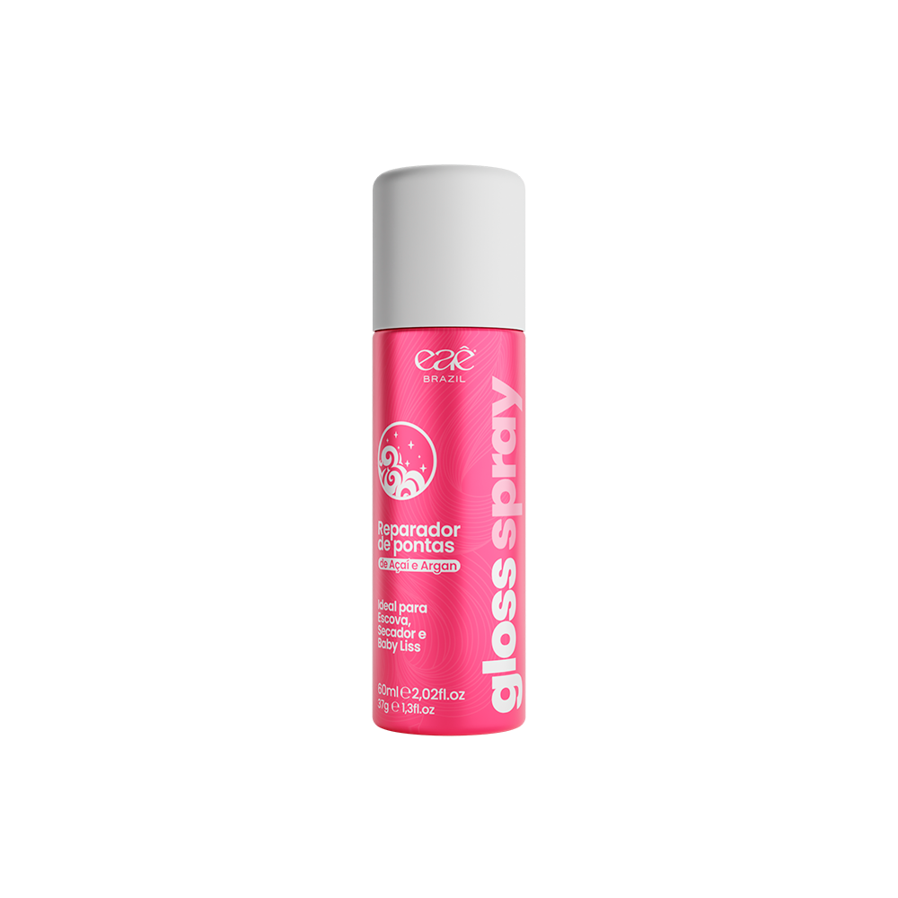 Reparador de Pontas Gloss Spray - Açaí e Argan 60ml - Eaê Brazil