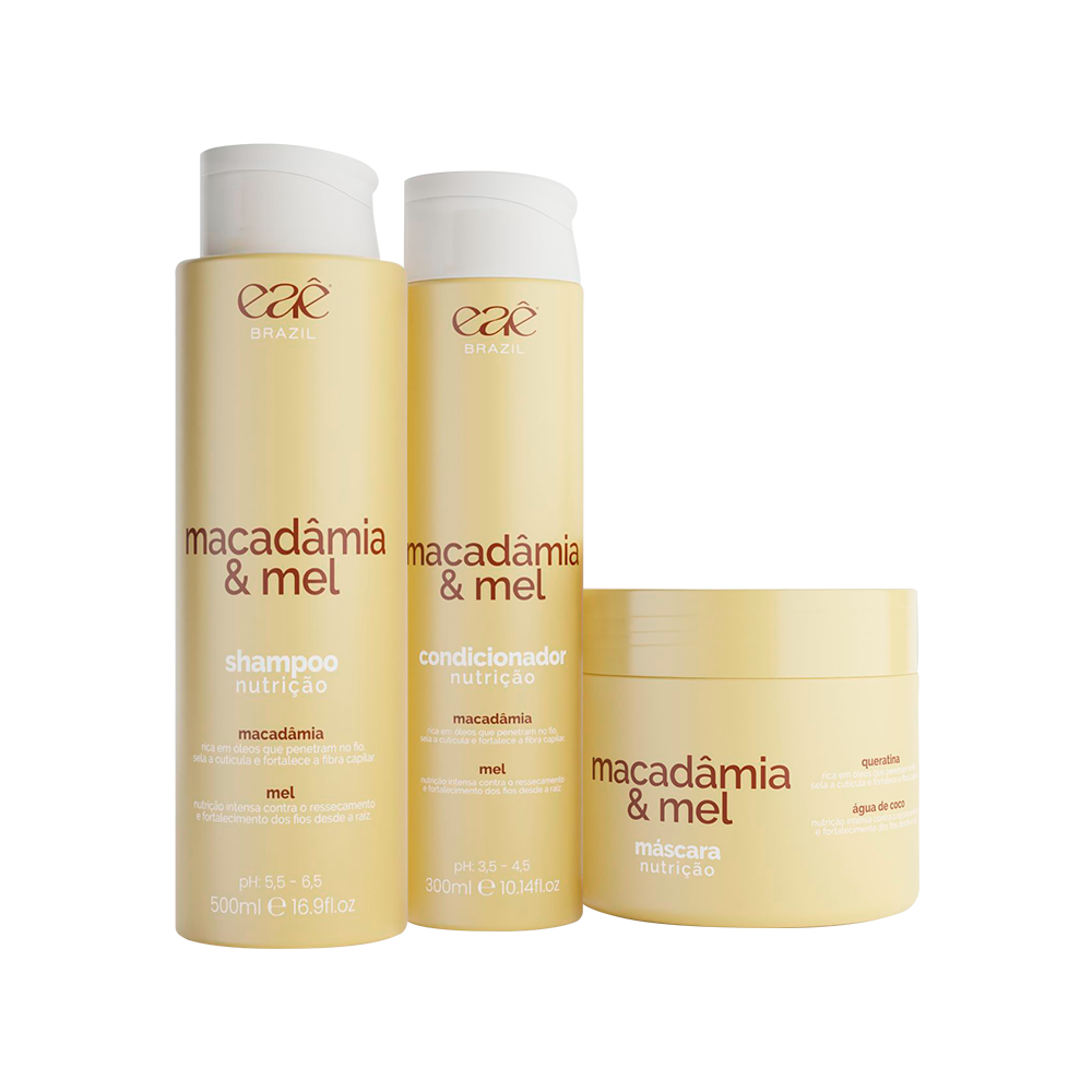 Kit Macadâmia & Mel - Nutrição Intensa Eaê! Brazil