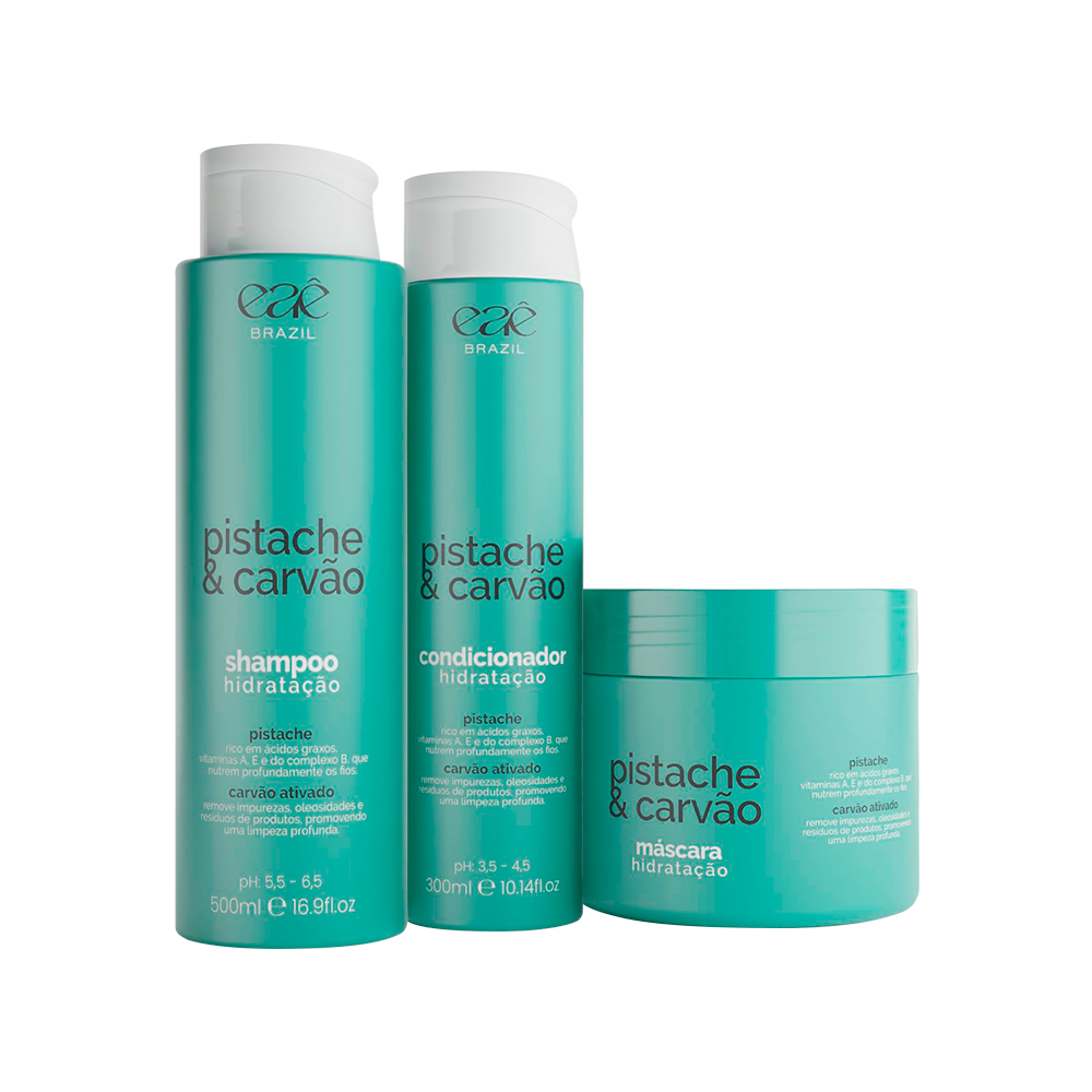 Kit Pistache & Carvão - Hidratação Intensa Eaê! Brazil