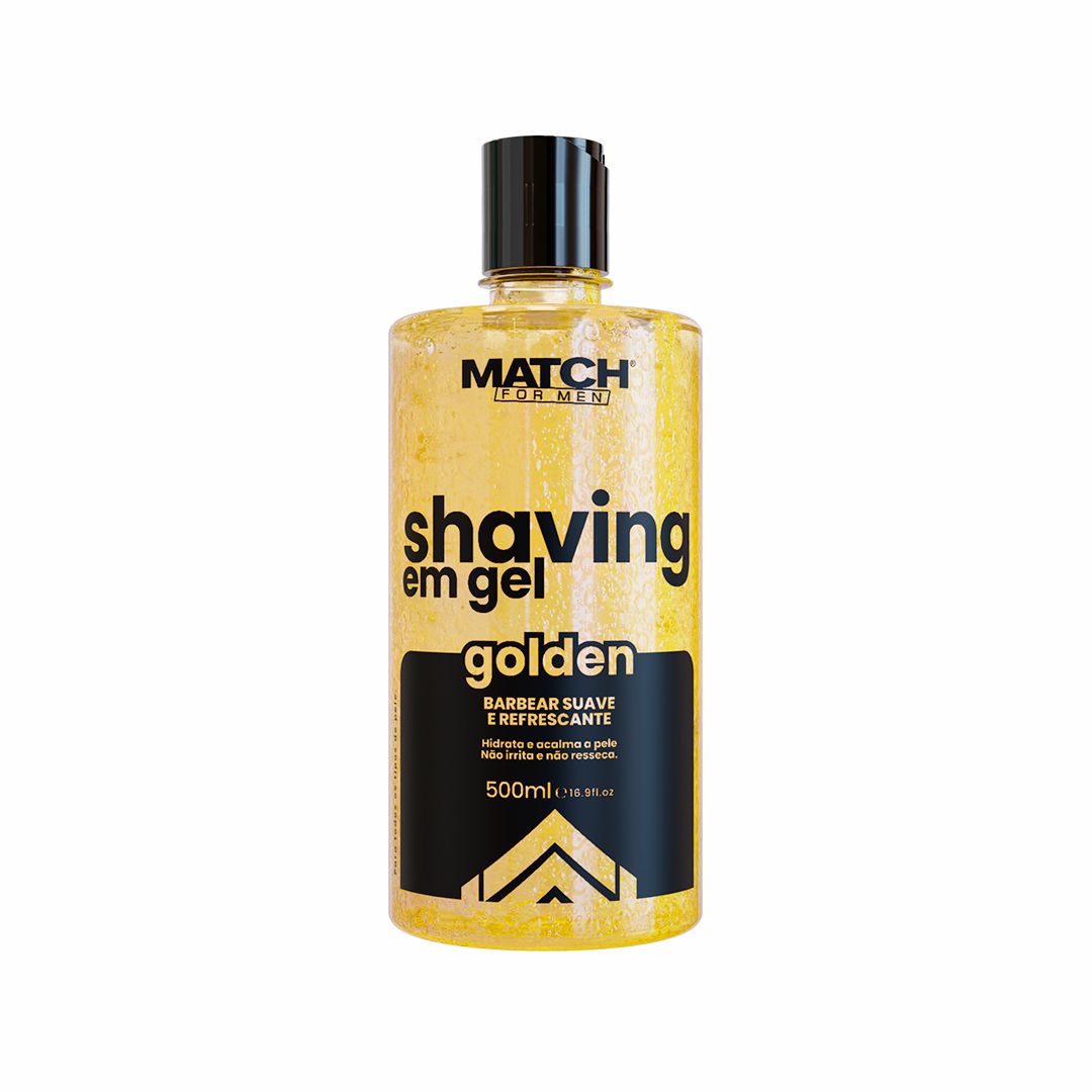 Shaving em Gel Golden 500ml - Match for Men