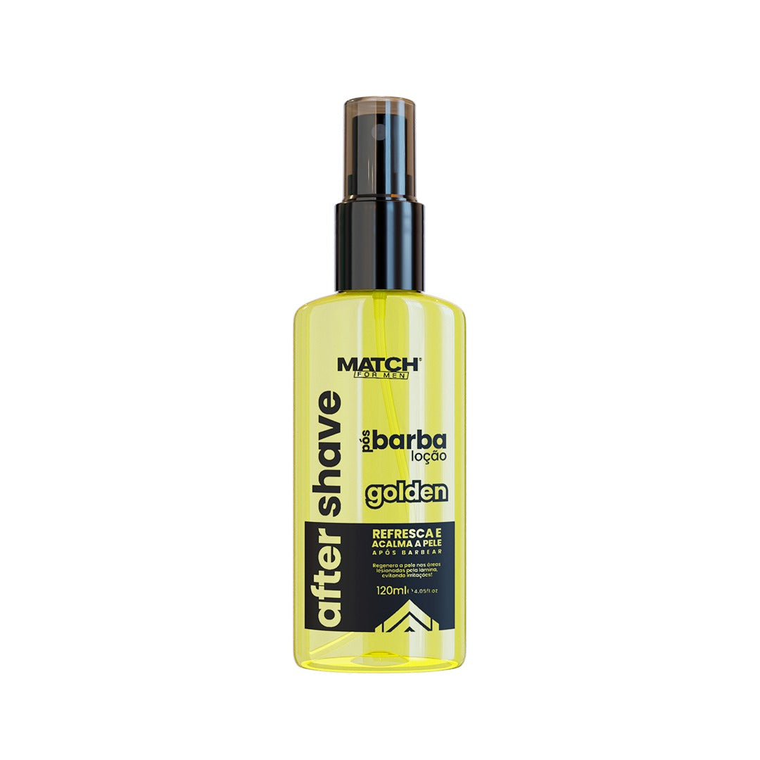 After Shave Golden - Loção Pós Barba 120ml - Match for Men