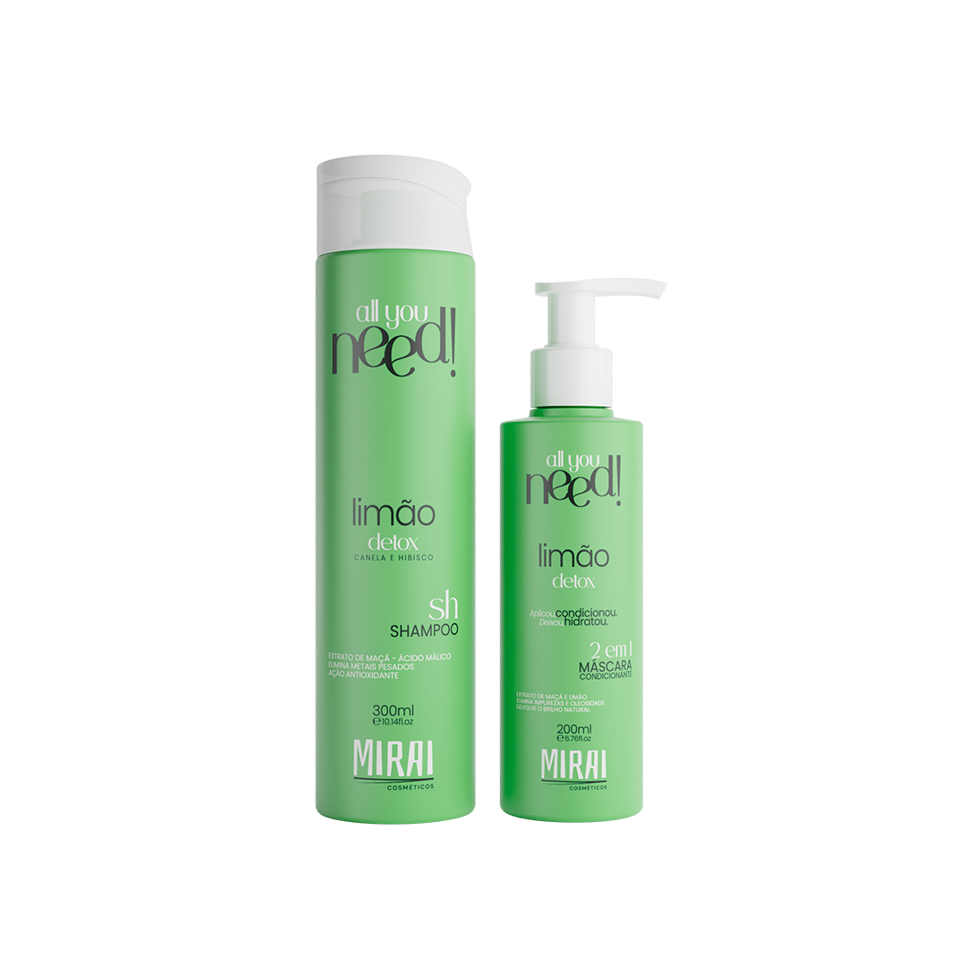 Kit All You Need! Limão Detox – Mirai Cosméticos