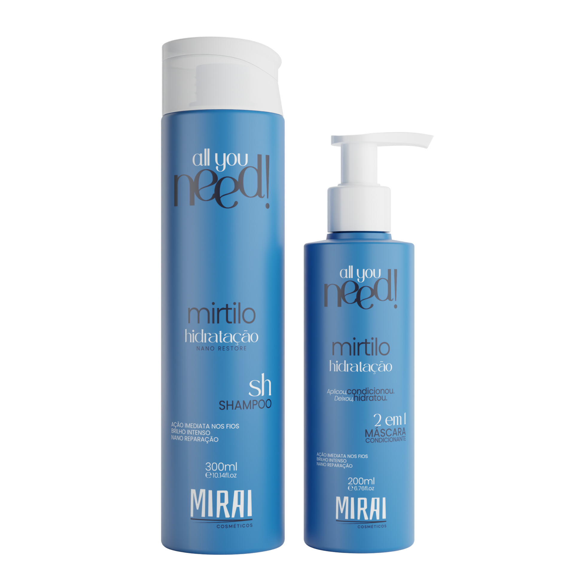 Kit All You Need! Mirtilo Hidratação - Mirai Cosméticos