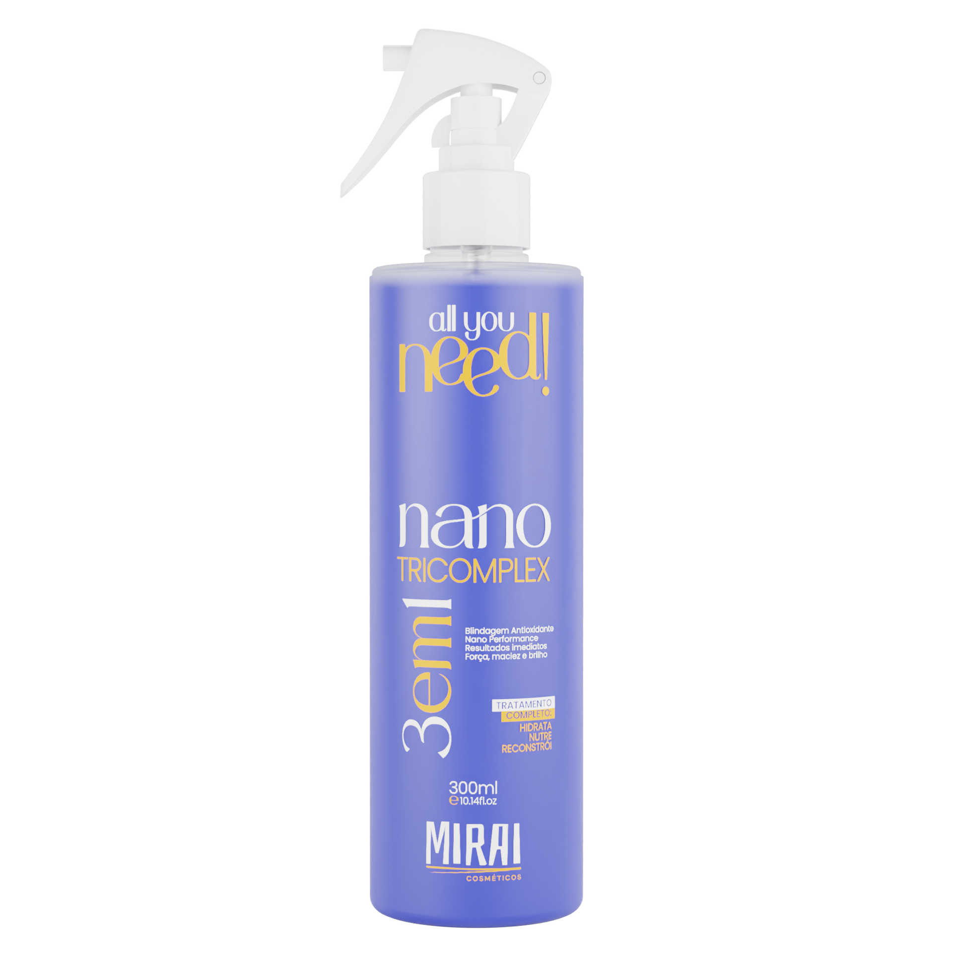 All You Need! Nano Tricomplex 3 em 1 300ml - Mirai Cosméticos