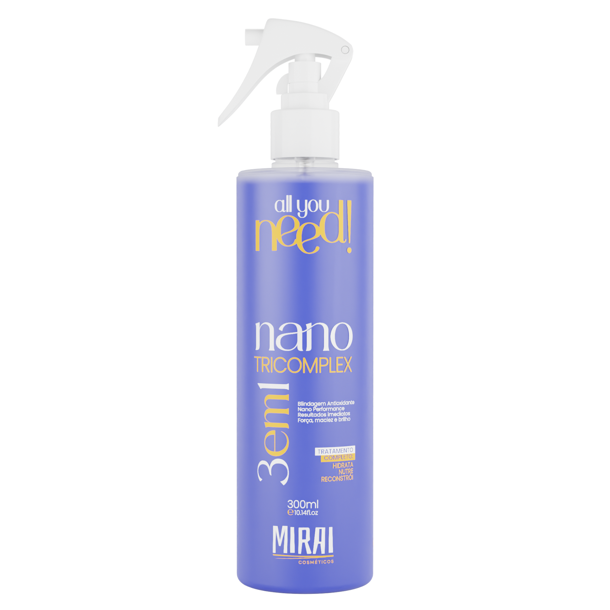 All You Need! Nano Tricomplex 3 em 1 300ml - Mirai Cosméticos