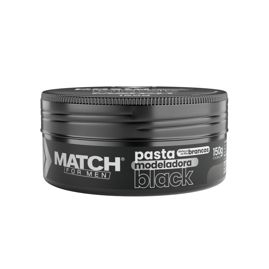 Pomada Black Capilar Modeladora Fixadora Match For Men 150g