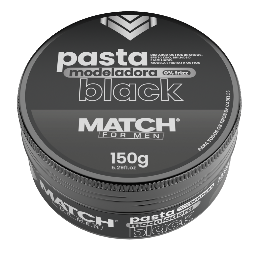 Pomada Black Capilar Modeladora Fixadora Match For Men 150g
