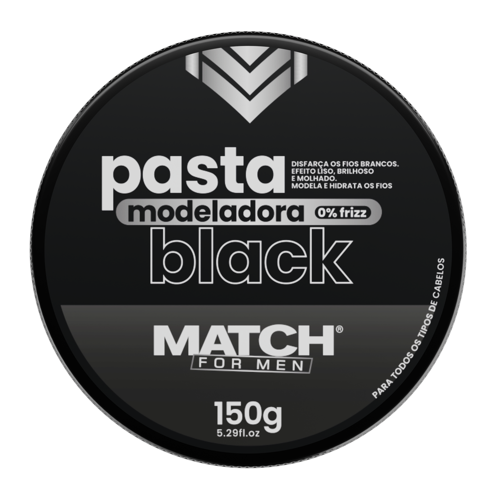 Pomada Black Capilar Modeladora Fixadora Match For Men 150g