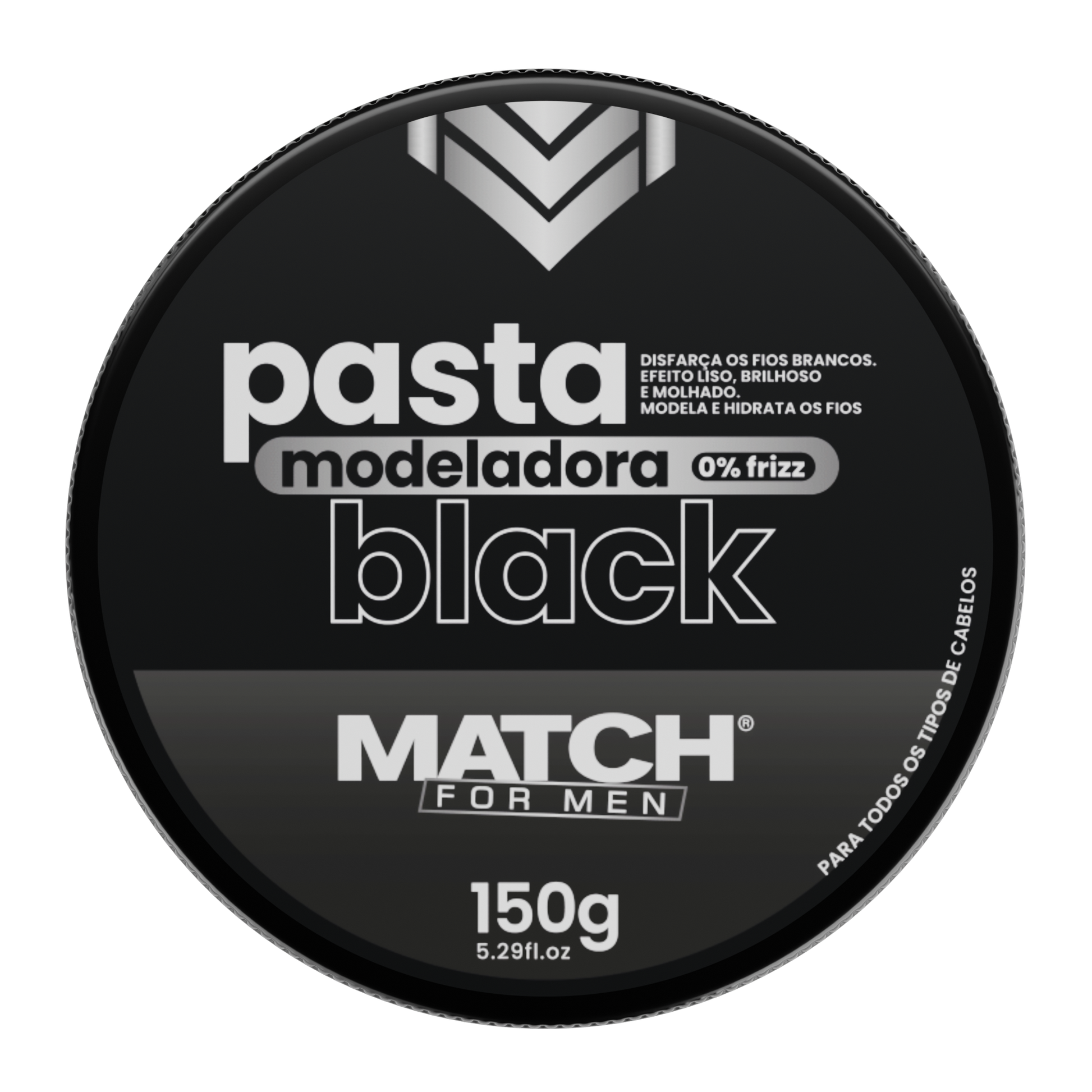 Pomada Black Capilar Modeladora Fixadora Match For Men 150g