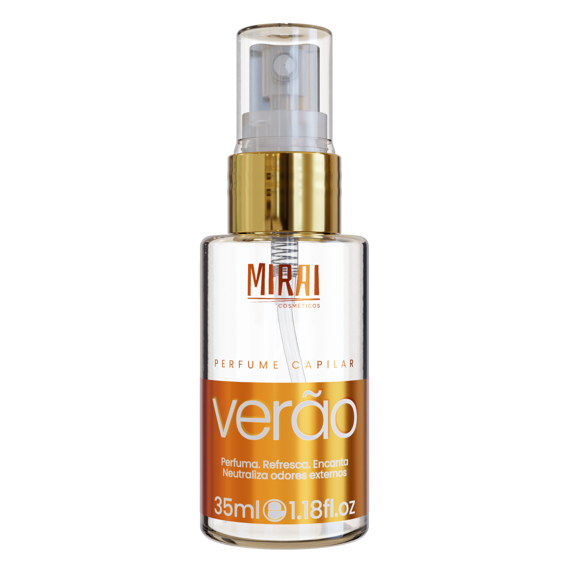 Perfume Capilar Verão Inibidor de Odores 35ml - Mirai Cosméticos