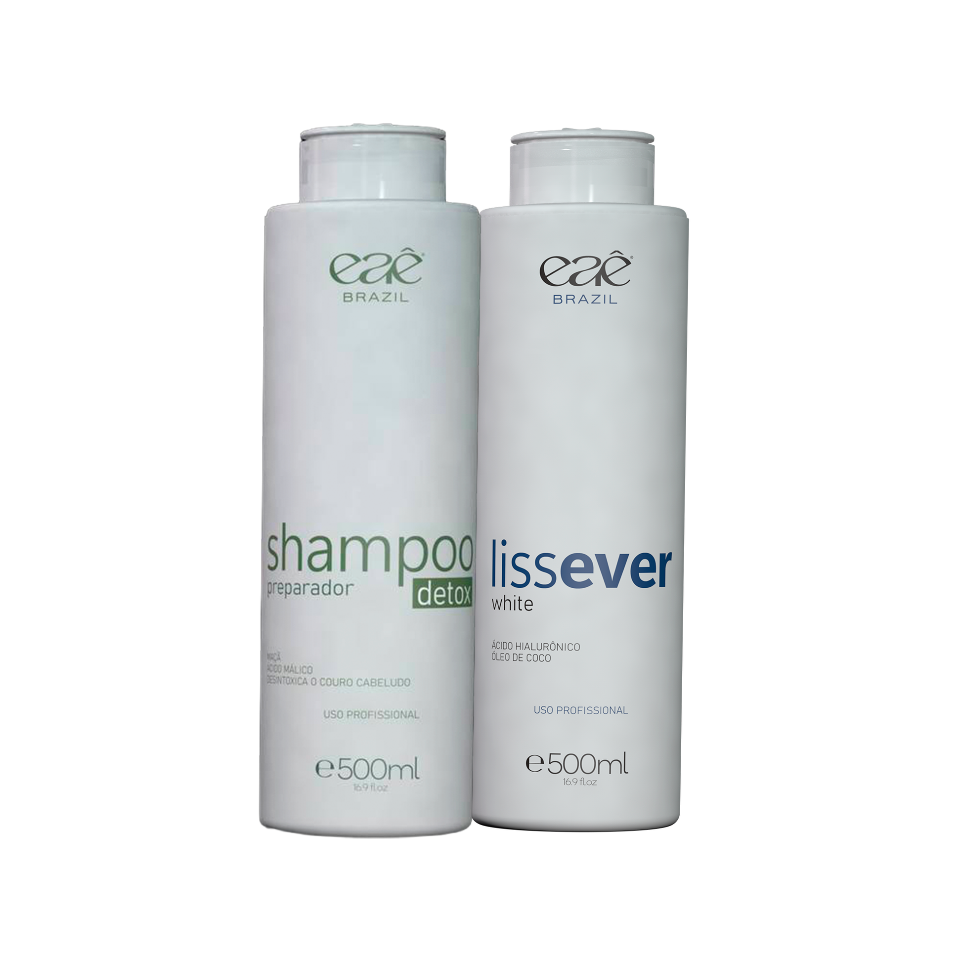 Kit LissEver White Escova Progressiva Sem Formol 500ml - Eaê Brazil