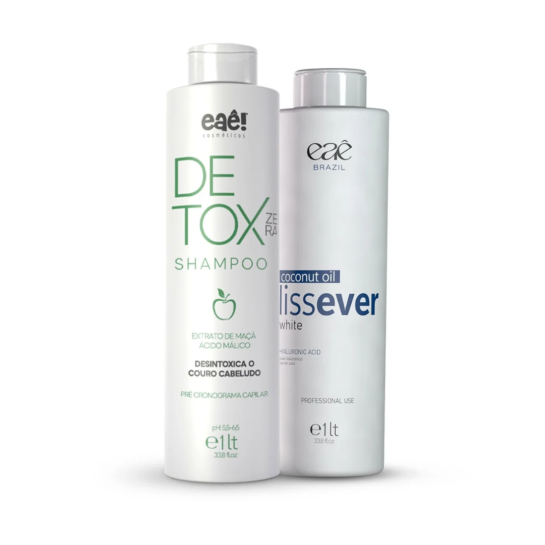 Kit Lissever White Escova Progressiva Sem Formol 2x1000ml